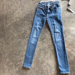 Miss Me Blue Skinny Jeans